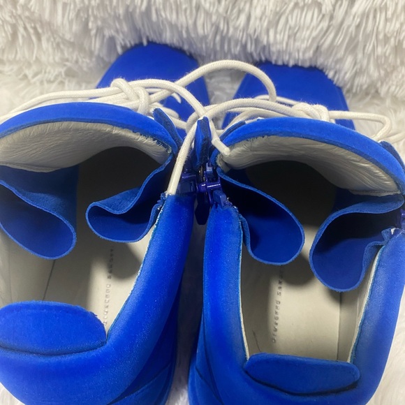 Giuseppe Zanotti Kriss Velvet Sneakers Blue - Picture 11 of 17